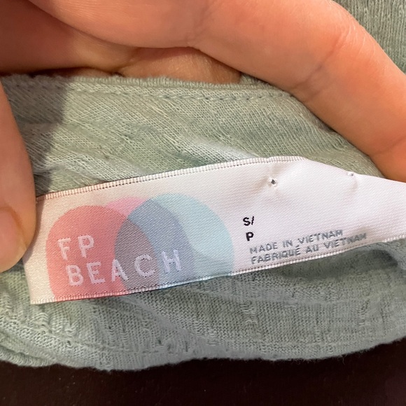 Free People Beach Get Obsessed babydoll tunic dress teal size small - Picture 9 of 10